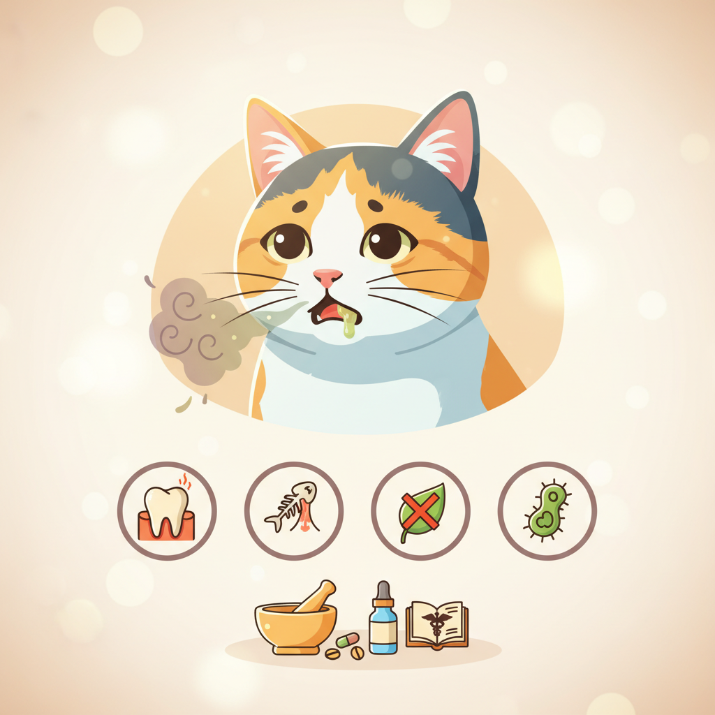 猫流口水还发臭是咋了吃啥药？解析4大病因并教你如何科学用药